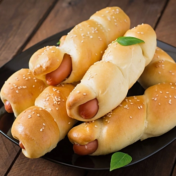 Flautas de jamón y queso horneadas